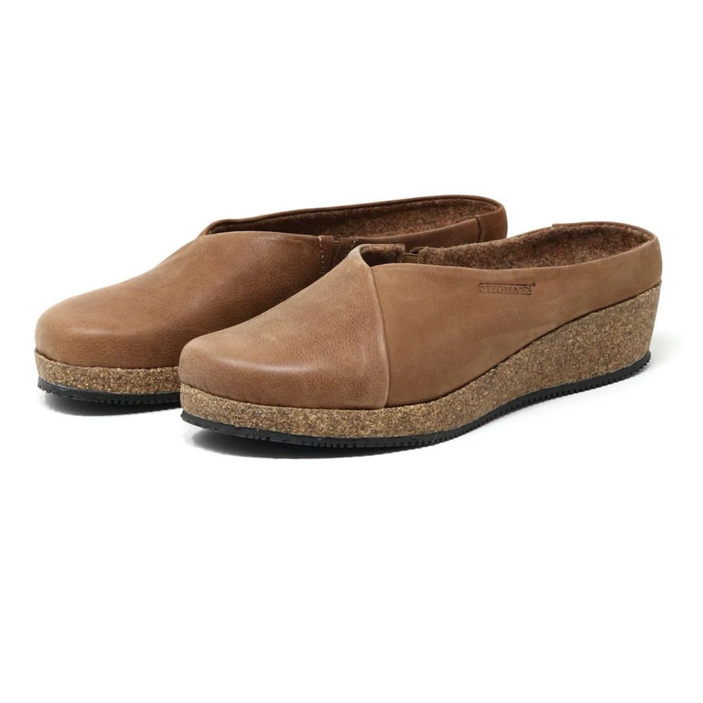 Stegmann Women's Elsa Leather & Nubuck Wedge Mule